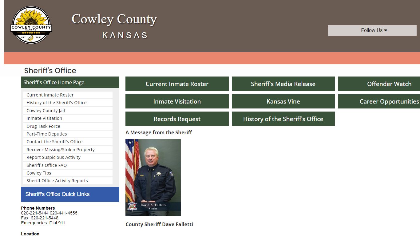 Cowley County, Kansas - Sheriff's Office